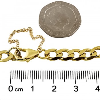 9ct gold 11.9g 9 inch curb Bracelet